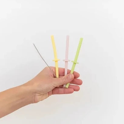 Keepie Silicone Straw Set | Yellow