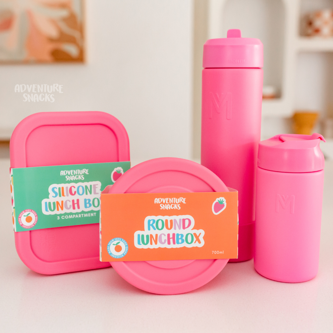 mothers day bundle silicone lunchbox and montiico fusion drink bottle