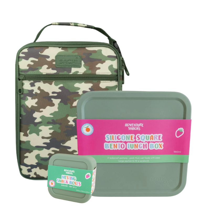 Silicone Starter Bundle - Sage and Camo Green