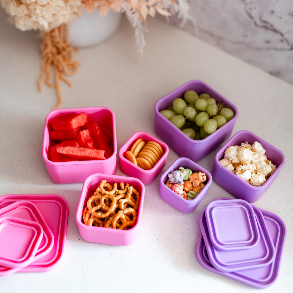 Adventure Snacks Silicone Nesting Containers 2 Pack Bundle