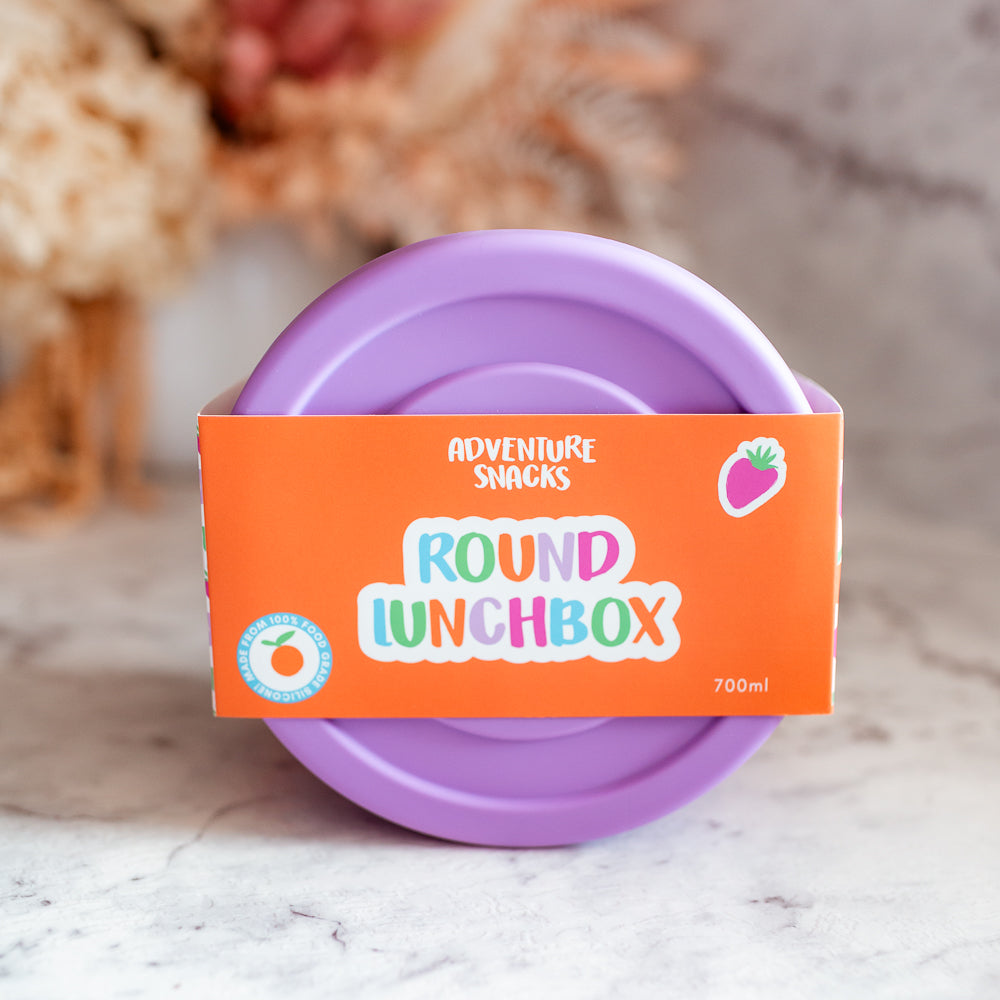 Adventure Snacks Silicone Round Lunchbox