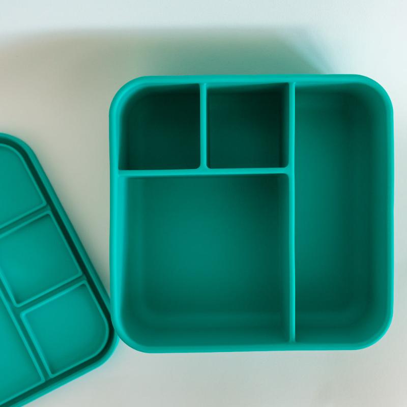 Adventure Snacks Large Square Bento- jungle green