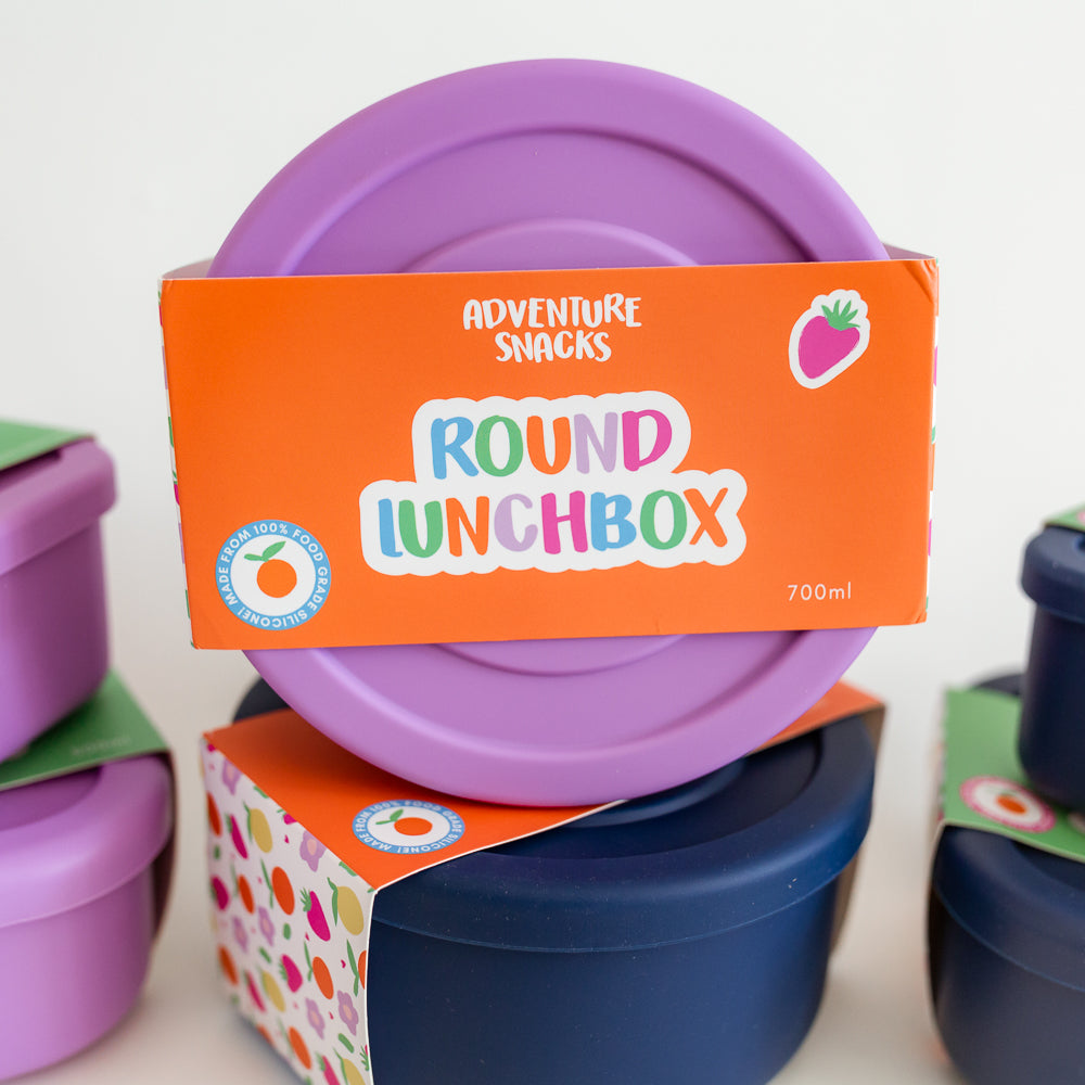 Adventure Snacks Silicone Round Lunchbox