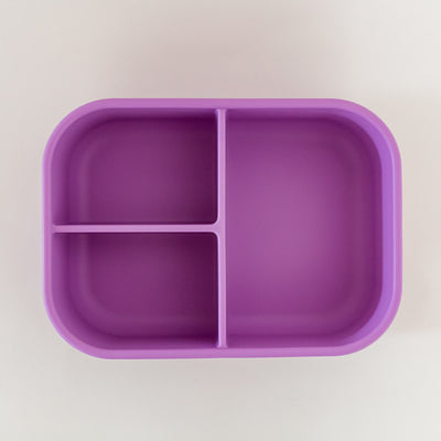 Adventure snacks silicone 3 compartment- lilac