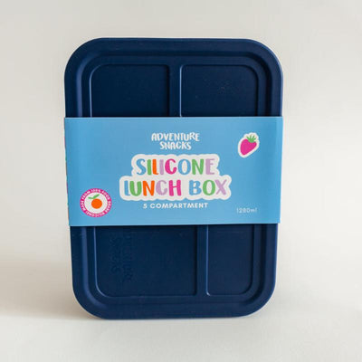 Adventure Snacks Silicone 5 compartment lunchbox- royal blue