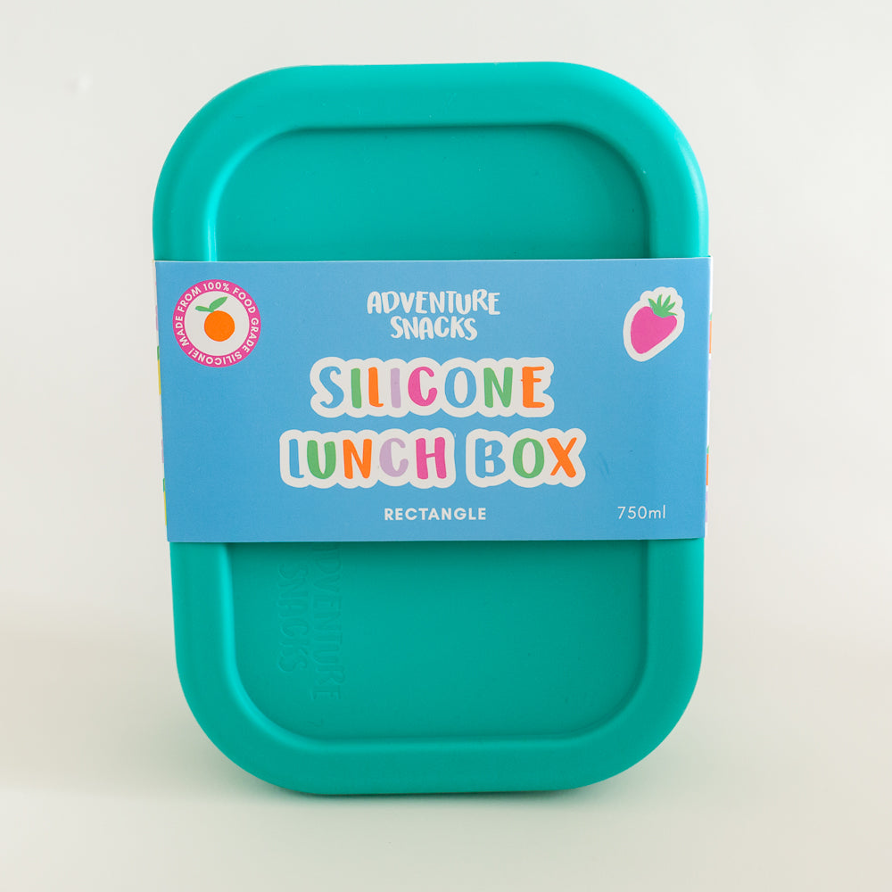 Adventure Snacks Silicone Rectangle Lunch Box