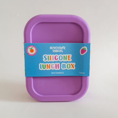 Adventure Snacks Silicone Rectangle Lunch Box