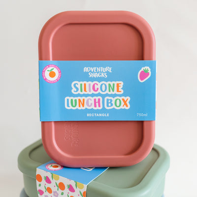 Adventure Snacks Silicone Rectangle Lunch Box