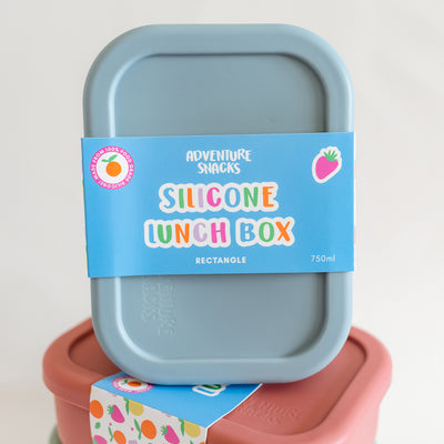 Adventure Snacks Silicone Rectangle Lunch Box