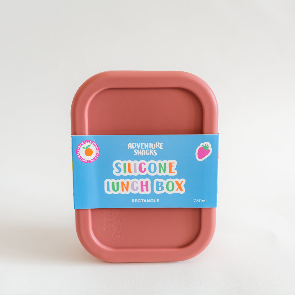 Adventure Snacks Silicone Rectangle Lunch Box