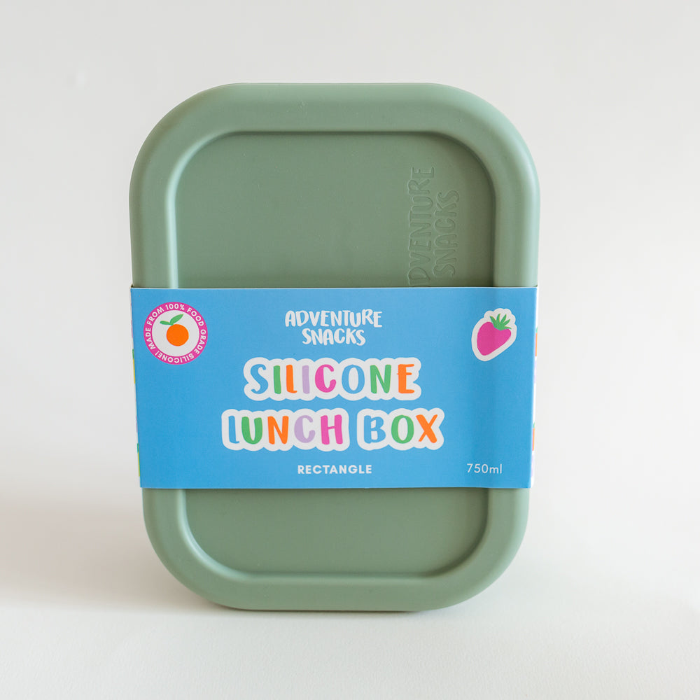 Adventure Snacks Silicone Rectangle Lunch Box