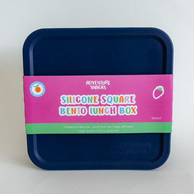 Adventure Snacks Large Square Bento- royal blue