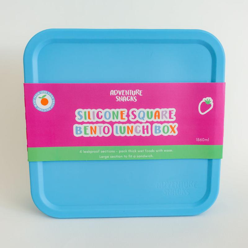 Adventure Snacks Large Square Bento- ocean blue