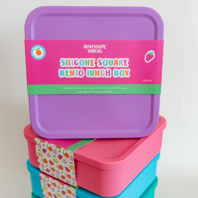 Adventure Snacks Square Silicone Lunchbox