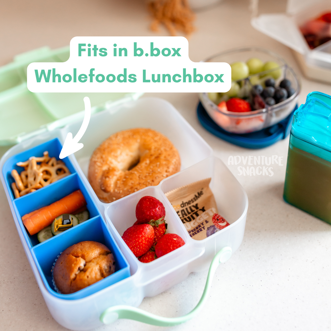 Montiico feast tray in bbox wholefoods lunchbox ADventure Snacks