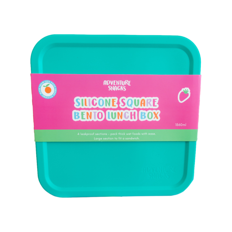 Adventure Snacks Large Square Bento- jungle green