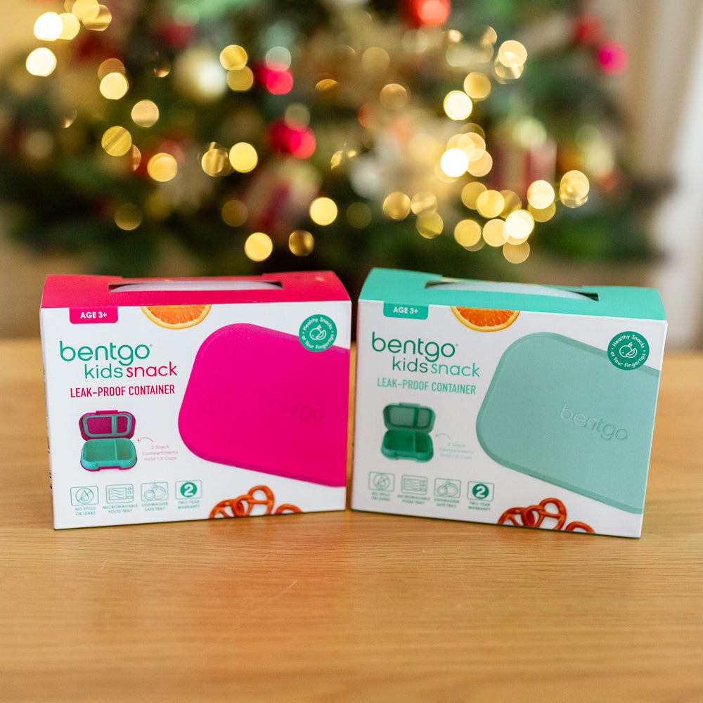 Bentgo Kids Snack Container Duo - Aqua and Fuchsia