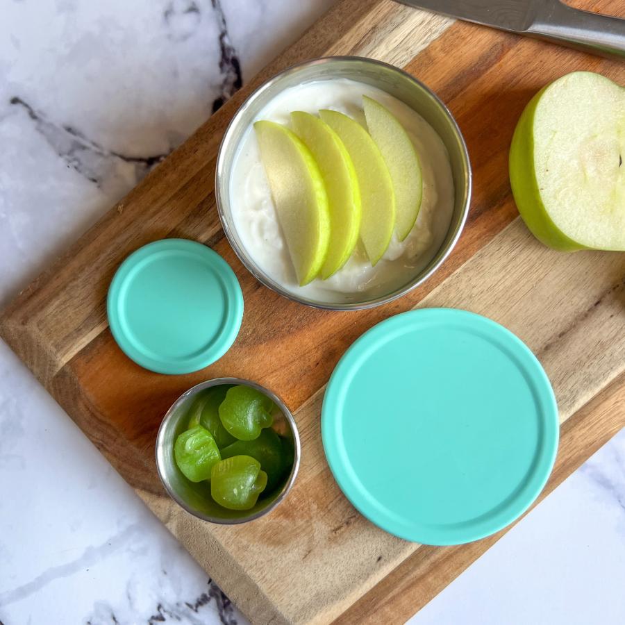 Ecococoon Stainless Steel Snack Pots - mint