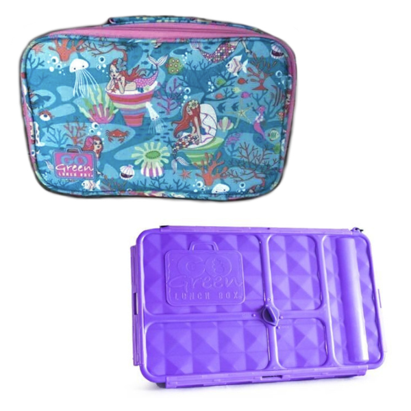 Go Green Large Lunchbox Set - Mermaid Paradise