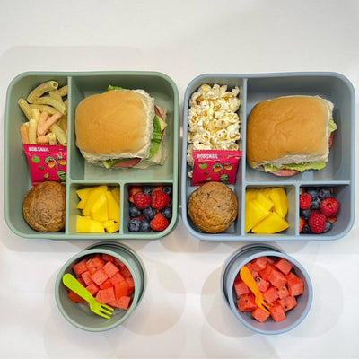 Adventure Snacks Silicone Large Square Bento Lunchbox