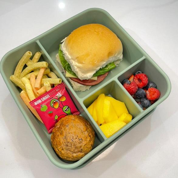 Adventure Snacks Silicone Large Square Bento Lunchbox