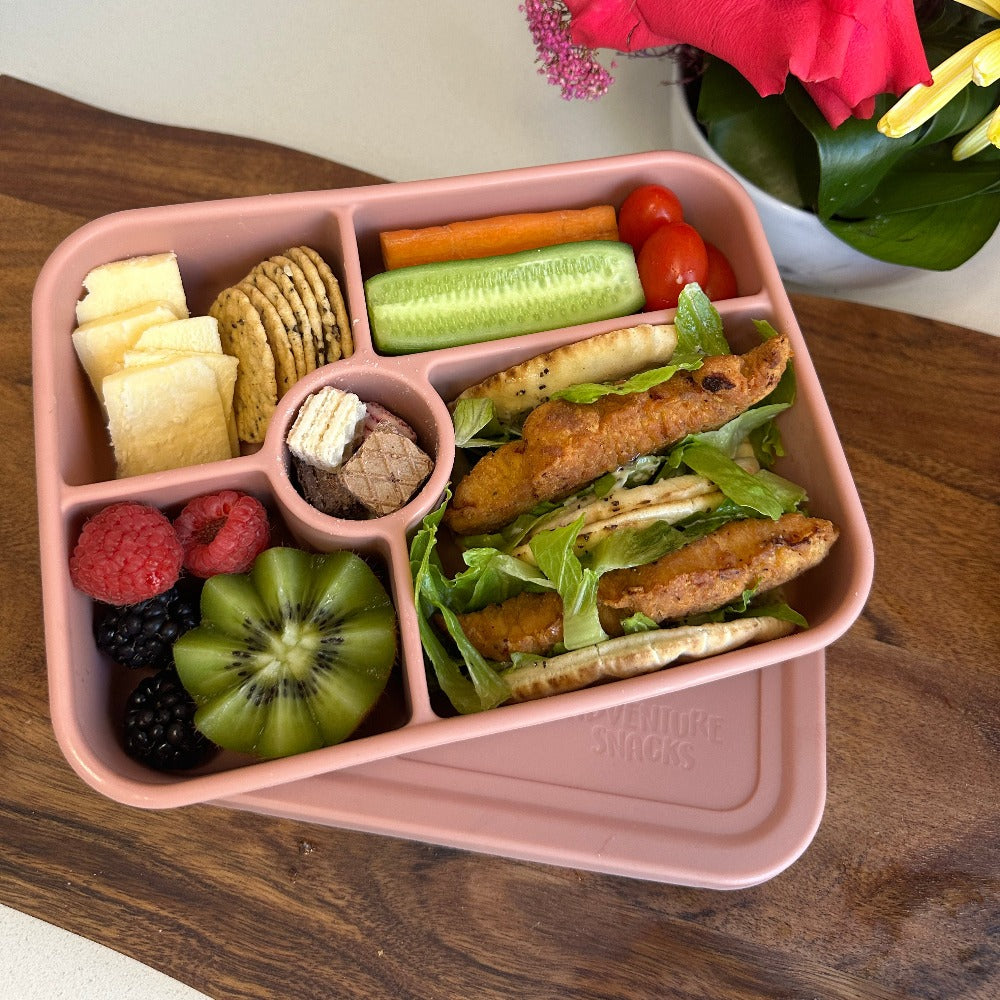 Adventure Snacks 5 Compartment Silicone lunchbox