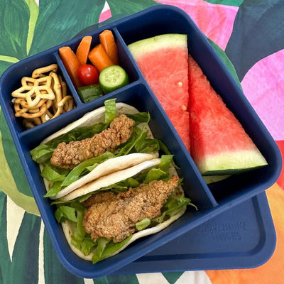 Adventure Snacks Large Square Bento- royal blue