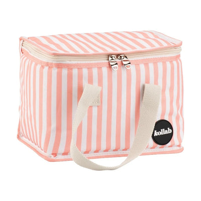 Kollab holiday collection lunchbox- coral stripe