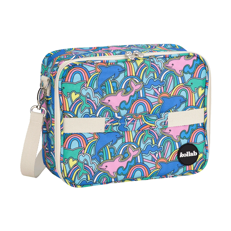 Kollab bento bag- dolphin dreams