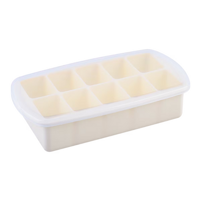 Melii 10 compartment silicone food tray- ivory