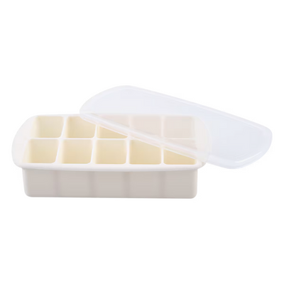 Melii 10 compartment silicone food tray- ivory