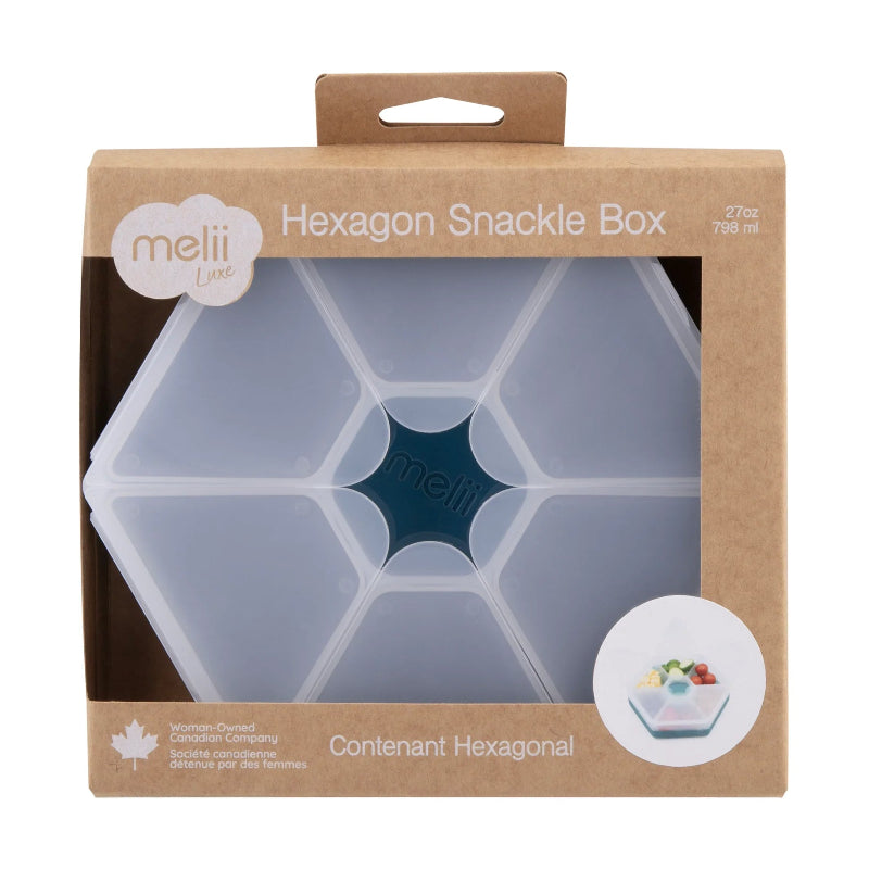 Melii hexagon snackle boxes- blue