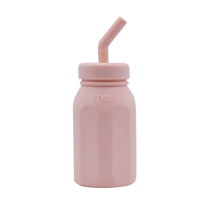 Melii silicone straw bottle