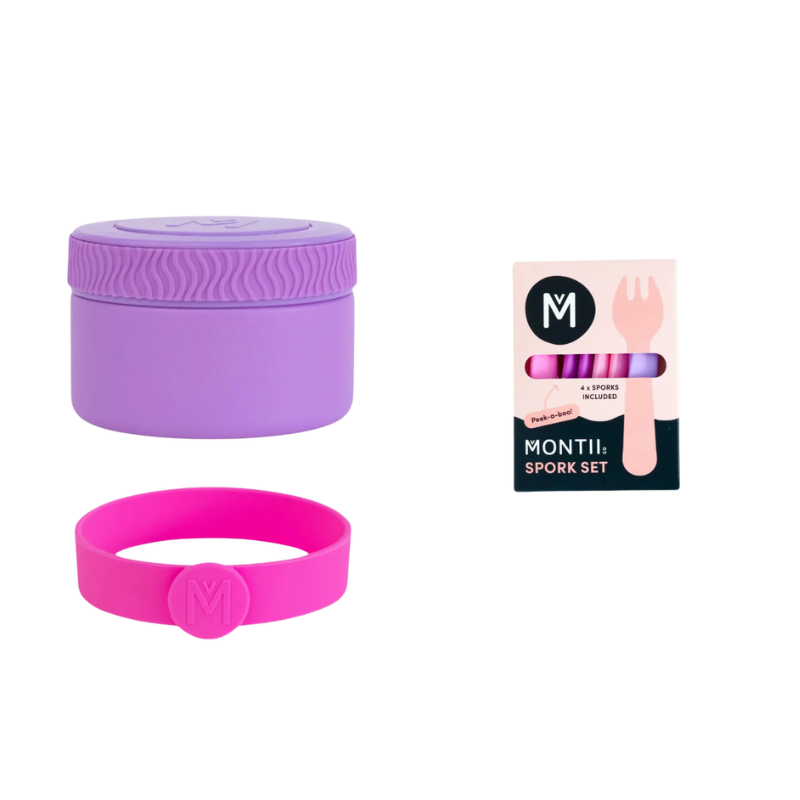 MontiiCo mini food jar bundle- dusk