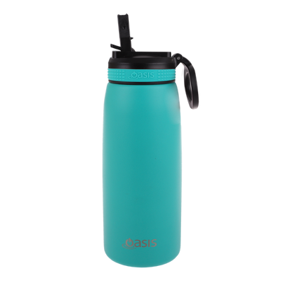 Oasis 780ml Insulated Sipper bottle- turquoise