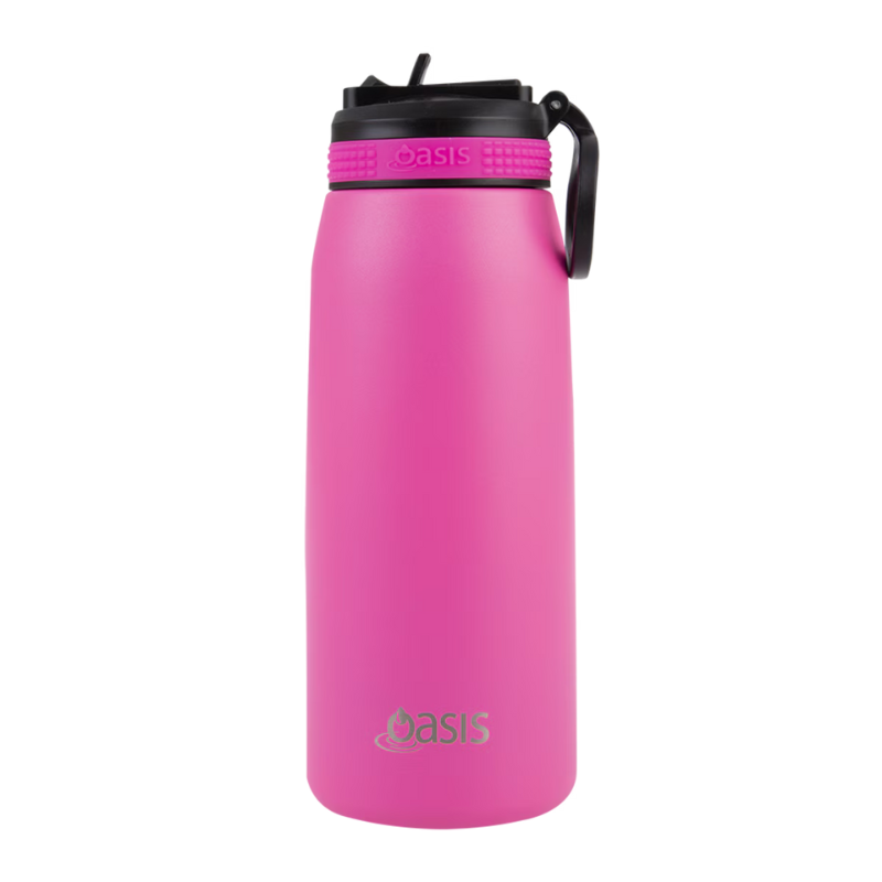 Oasis 780ml sipper bottle- neon pink