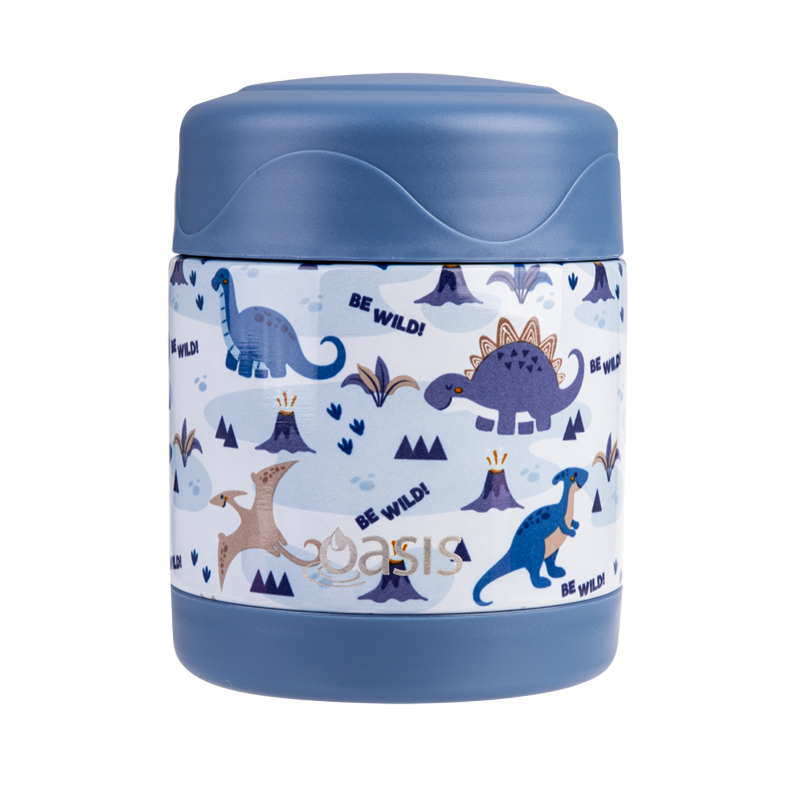 Oasis Kids Insulated Food Flask- Dinosaur Land