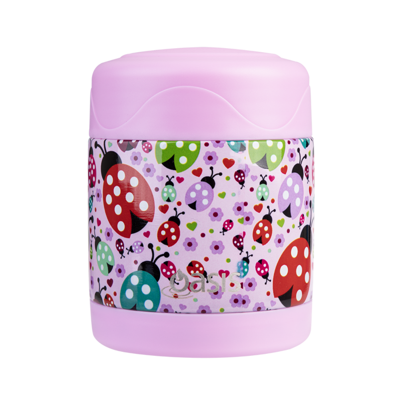 Oasis Kids Insulated Food Flask- Lovely Ladybugs