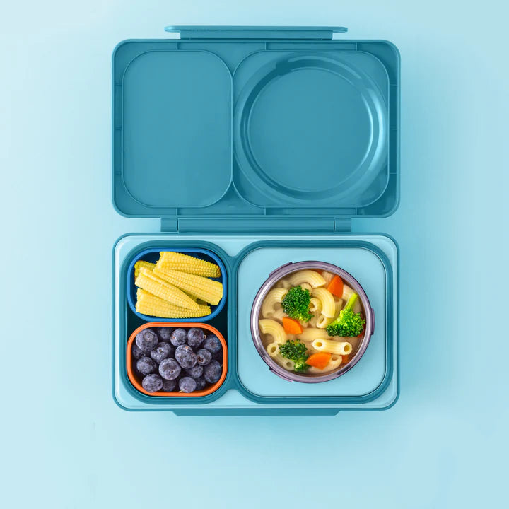 OmieBox UP dip containers- blue & orange