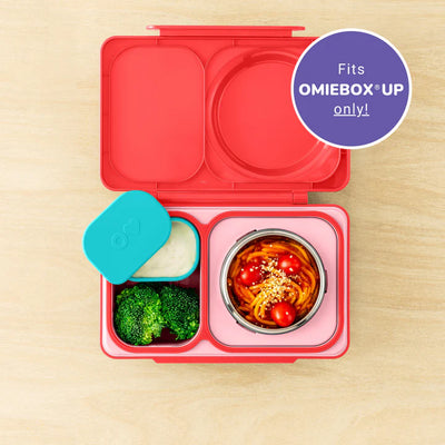 OmieBox UP dip containers- pink & teal