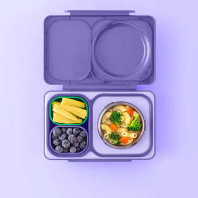 OmieBox UP dip containers- green & purple