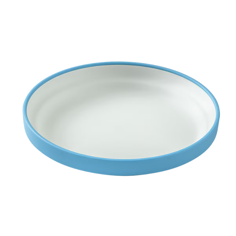 Omie Easy Scoop Plate With Divider- blue