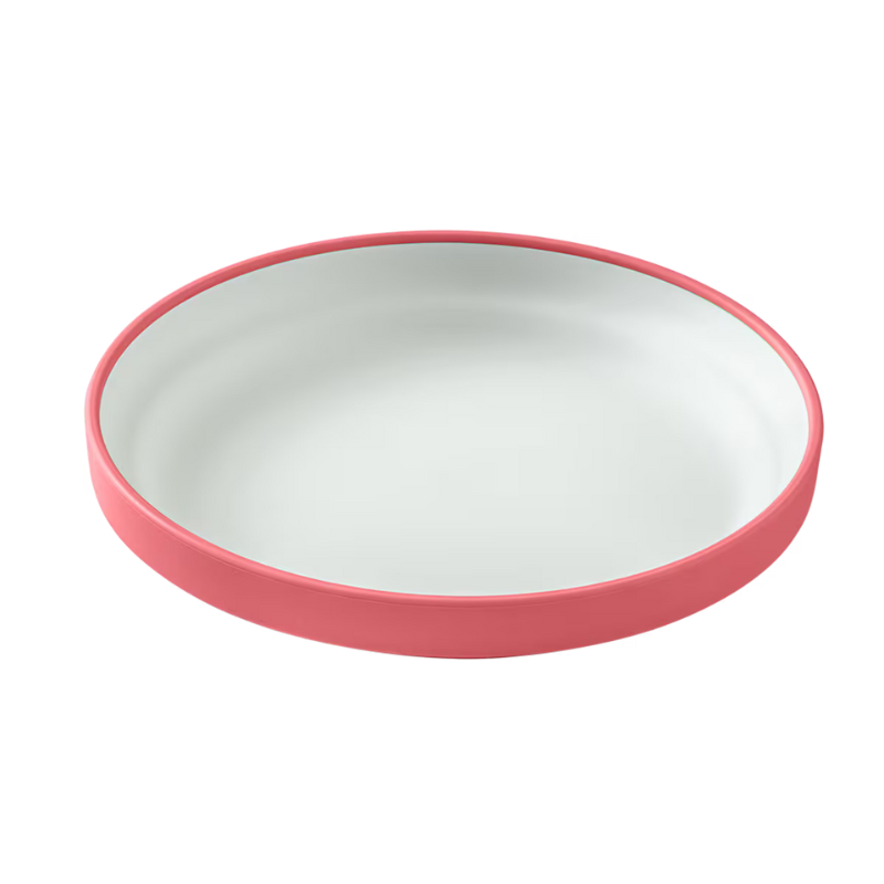 Omie Easy Scoop Plate With Divider- pink