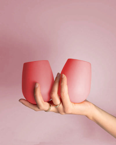 Porter Green silicone tumblers- flamingo & lotus