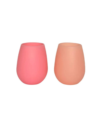 Porter Green silicone tumblers- flamingo & lotus