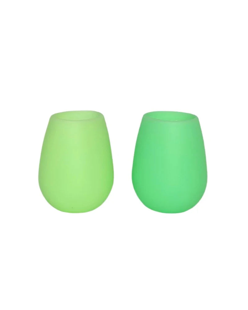 Porter Green silicone tumblers- gerbera & leaf