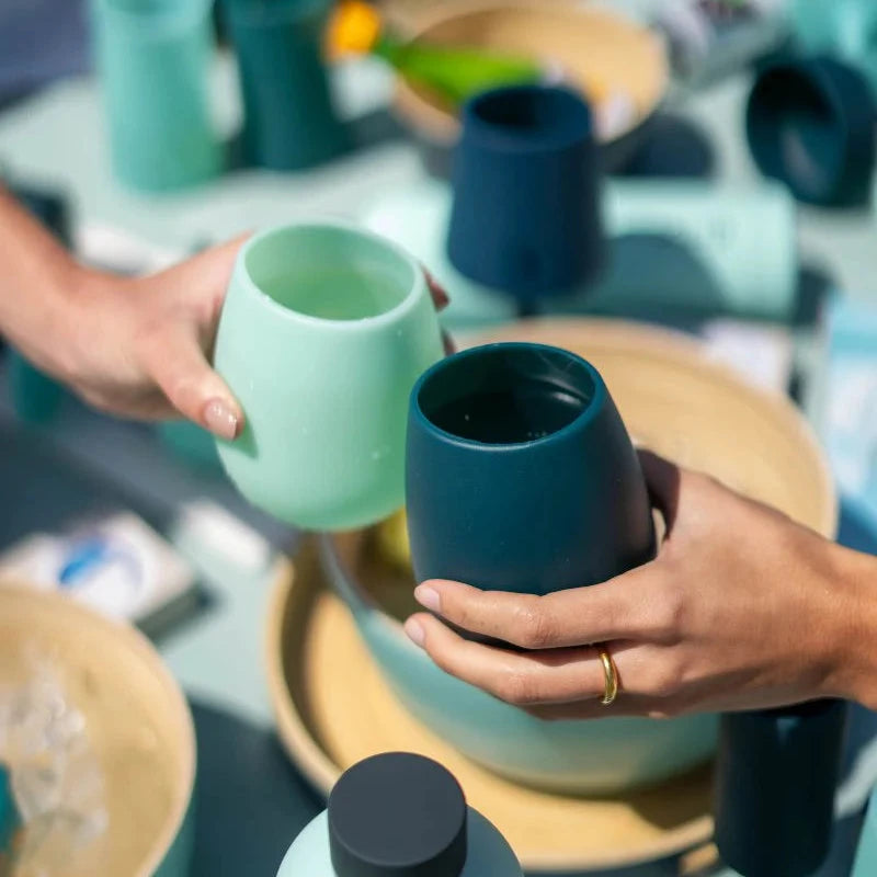 Porter Green silicone tumblers- mist & ink