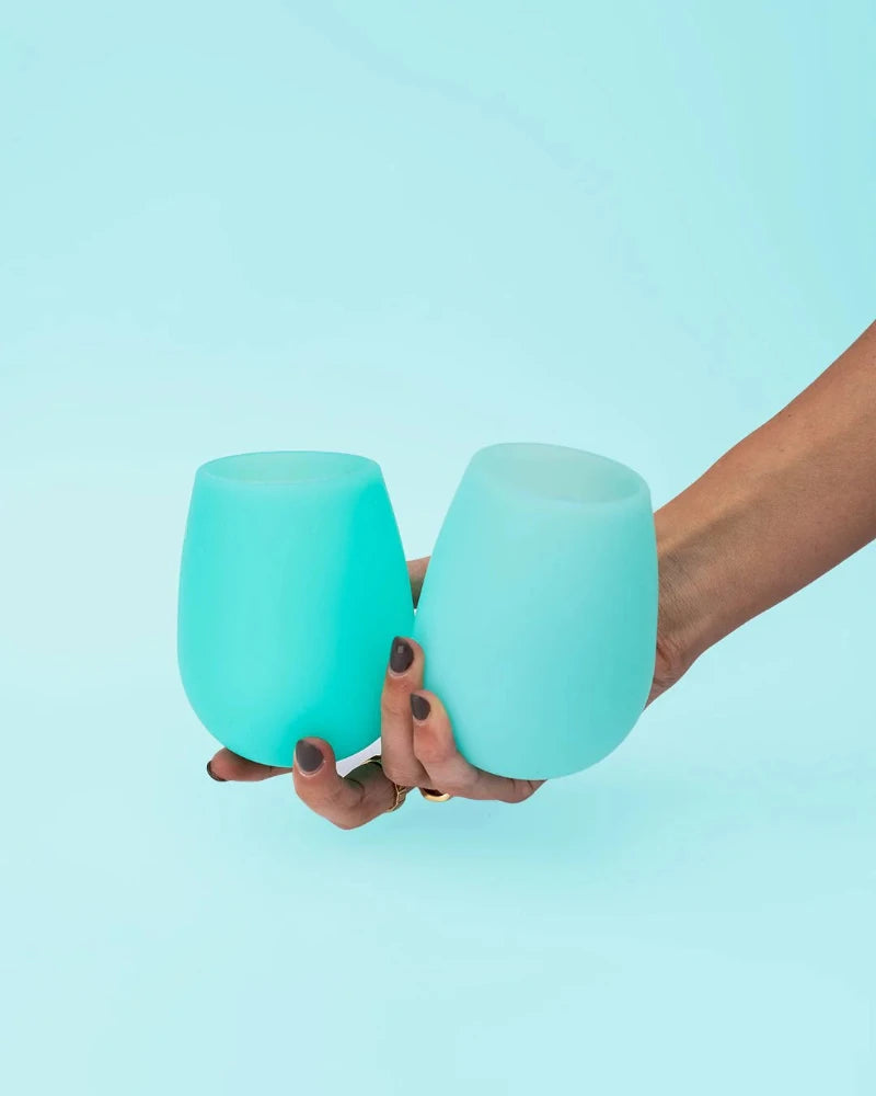 Porter Green silicone tumblers- pavone