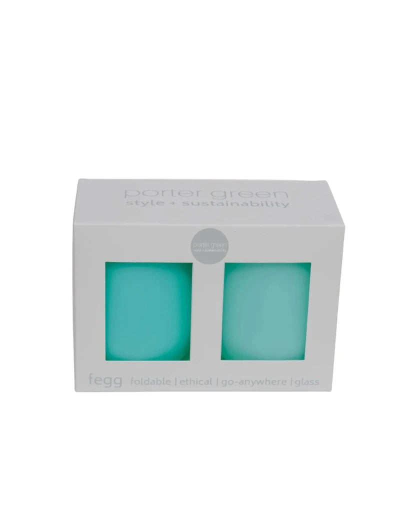 Porter Green silicone tumblers- pavone