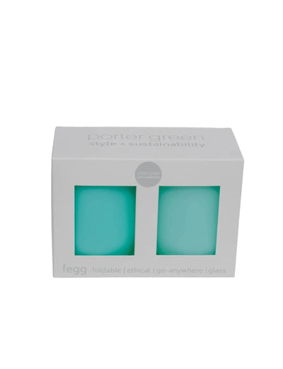 Porter Green silicone tumblers- pavone